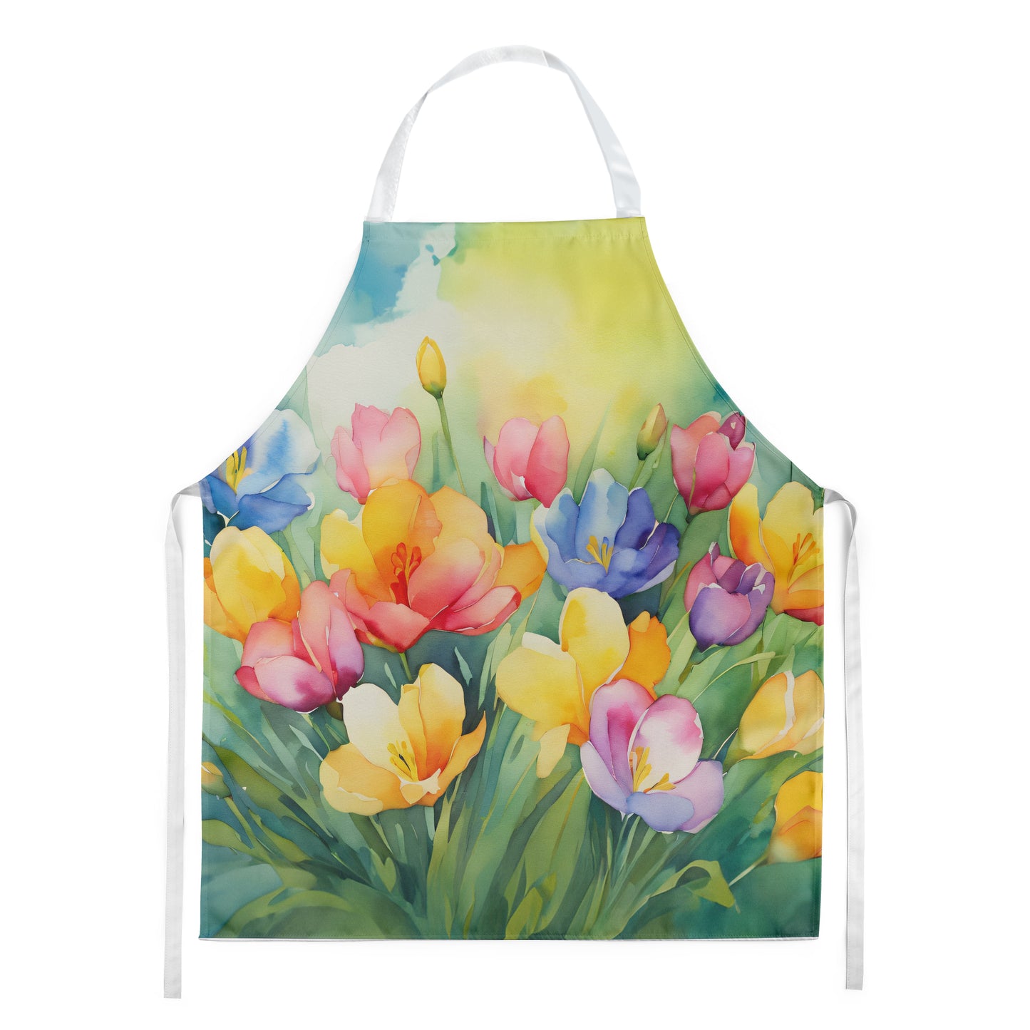 Buy this Freesias in Watercolor Apron