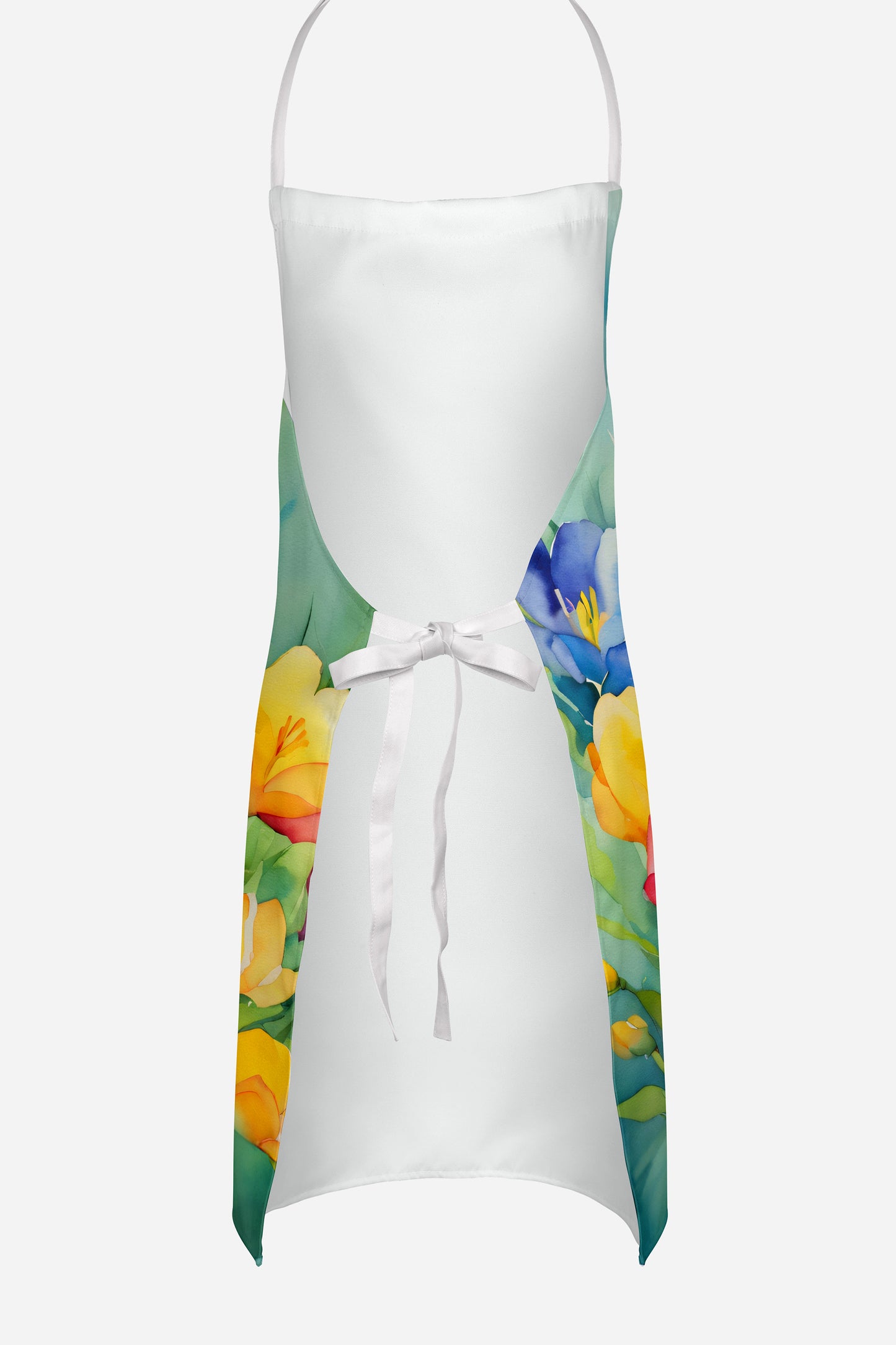 Freesias in Watercolor Apron