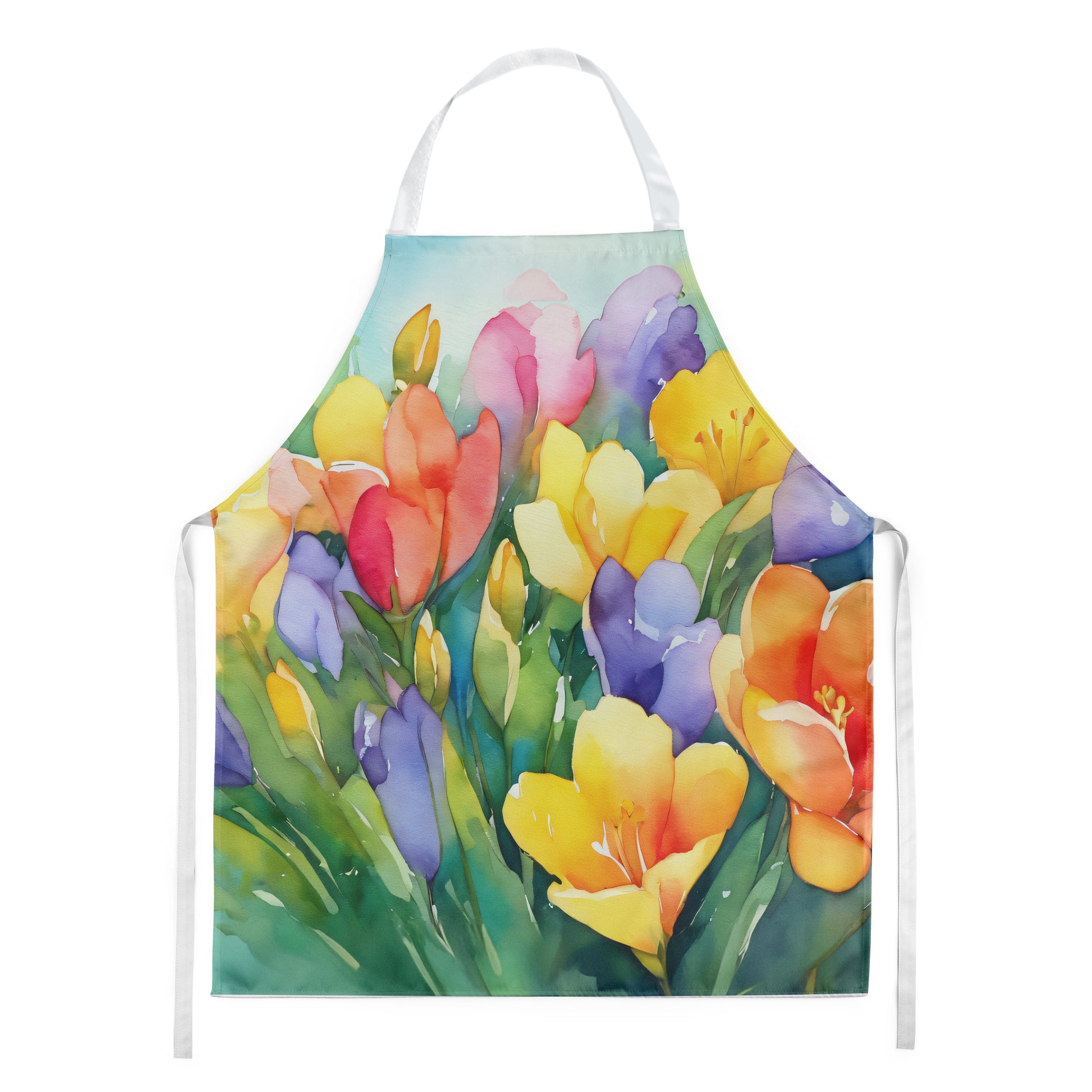 Buy this Freesias in Watercolor Apron