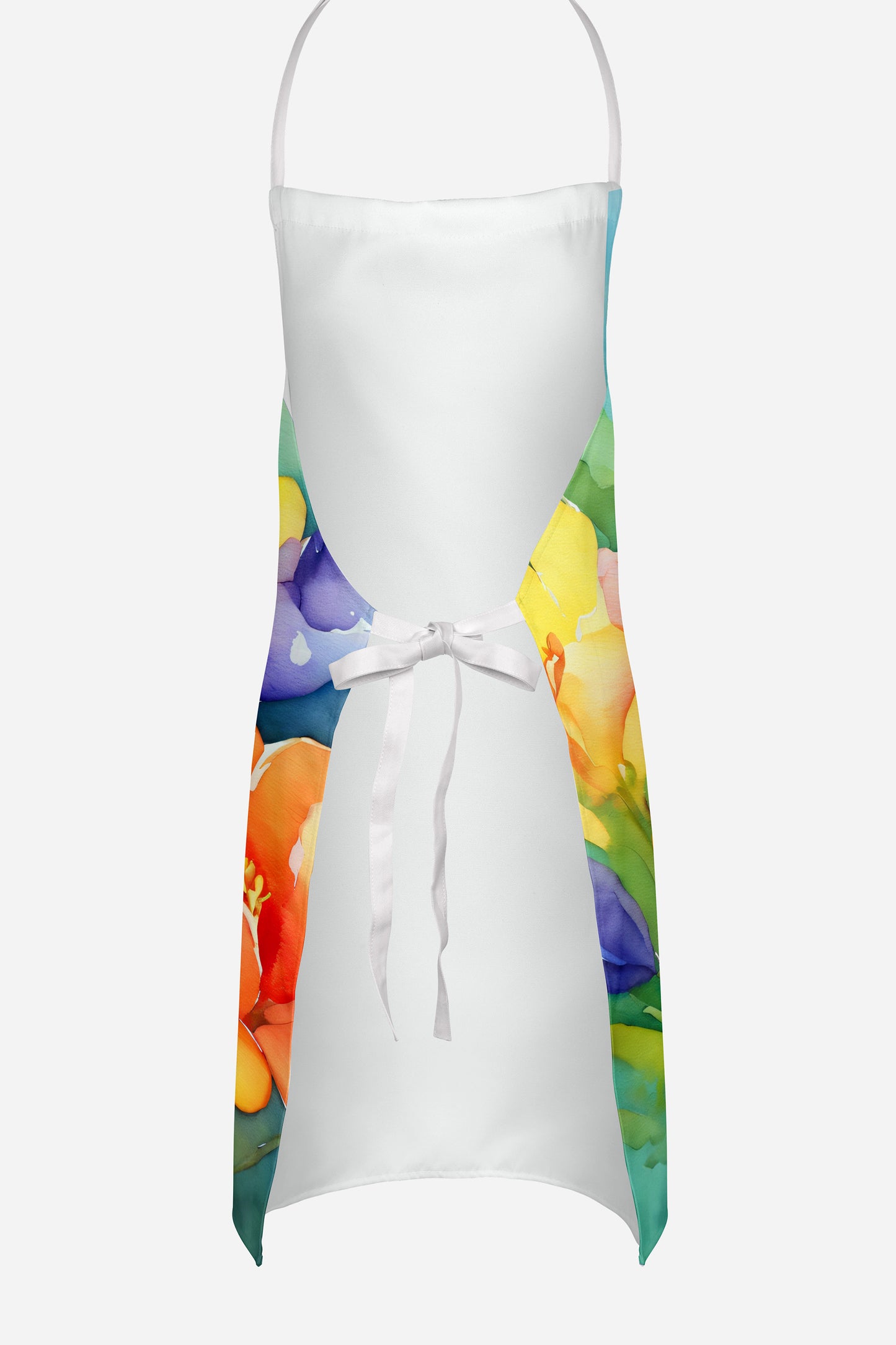 Freesias in Watercolor Apron