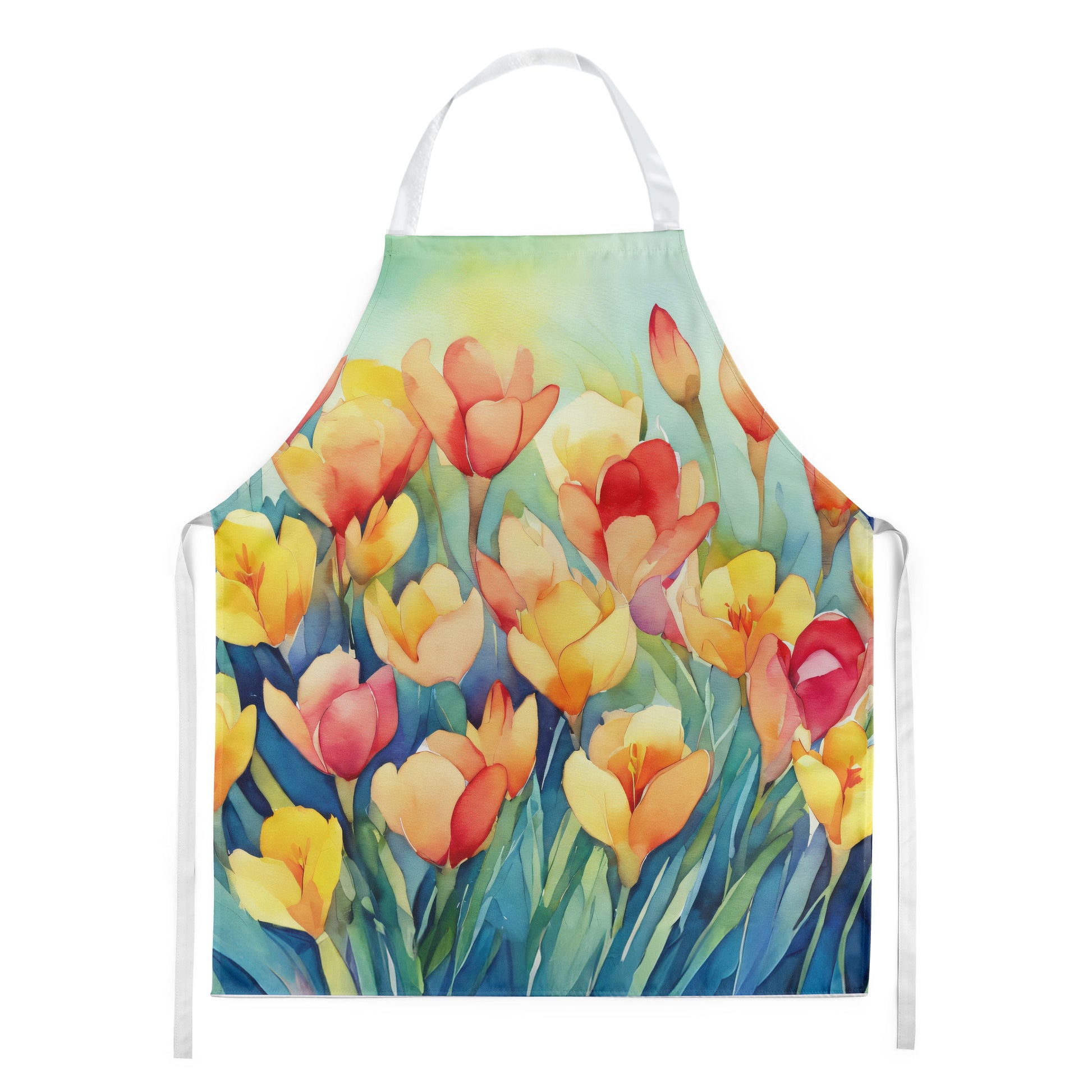 Buy this Freesias in Watercolor Apron