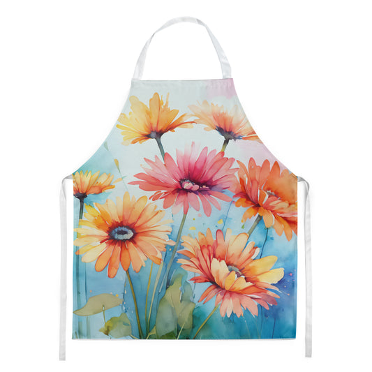 Buy this Gerbera Daisies in Watercolor Apron