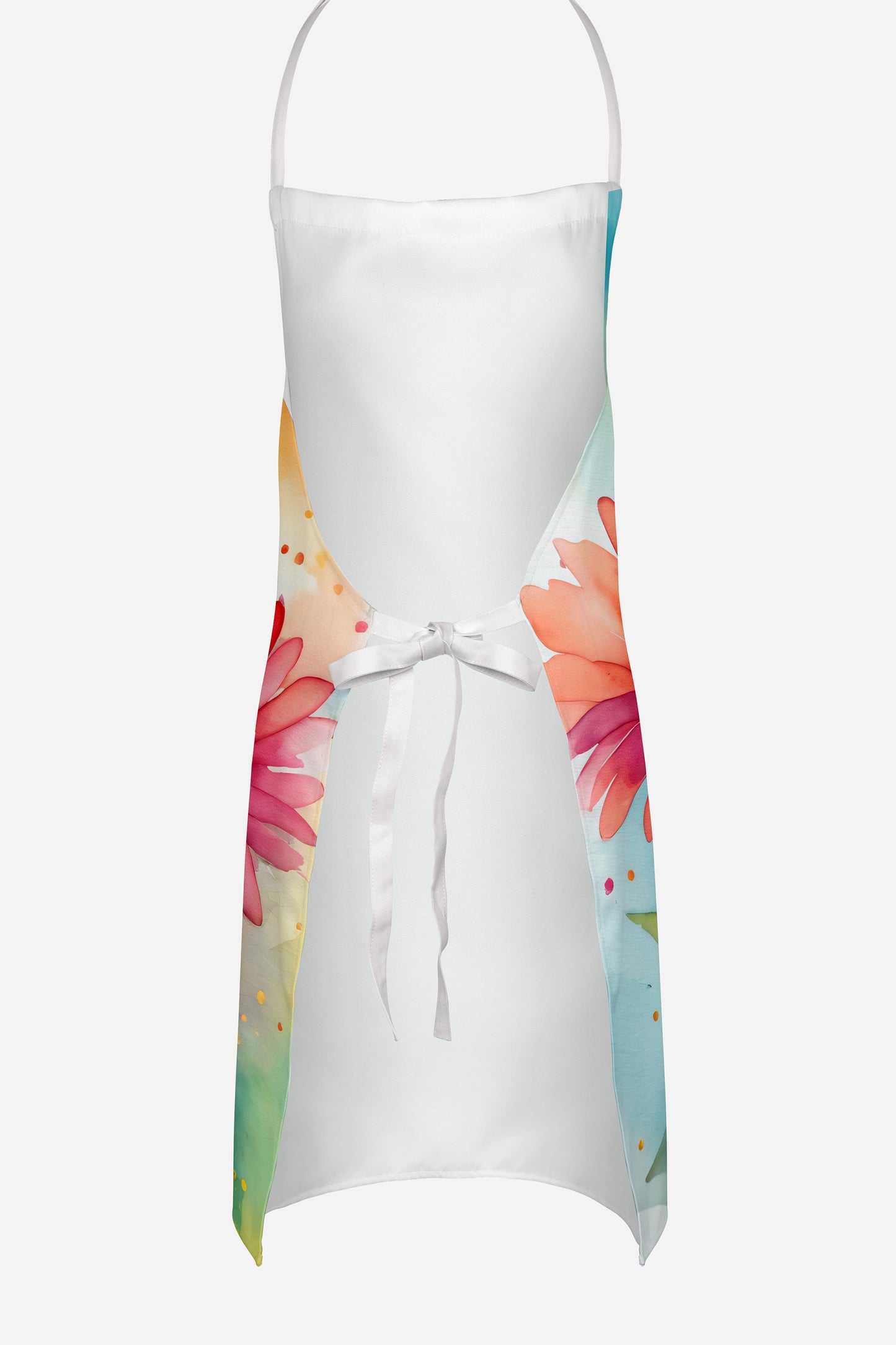 Gerbera Daisies in Watercolor Apron