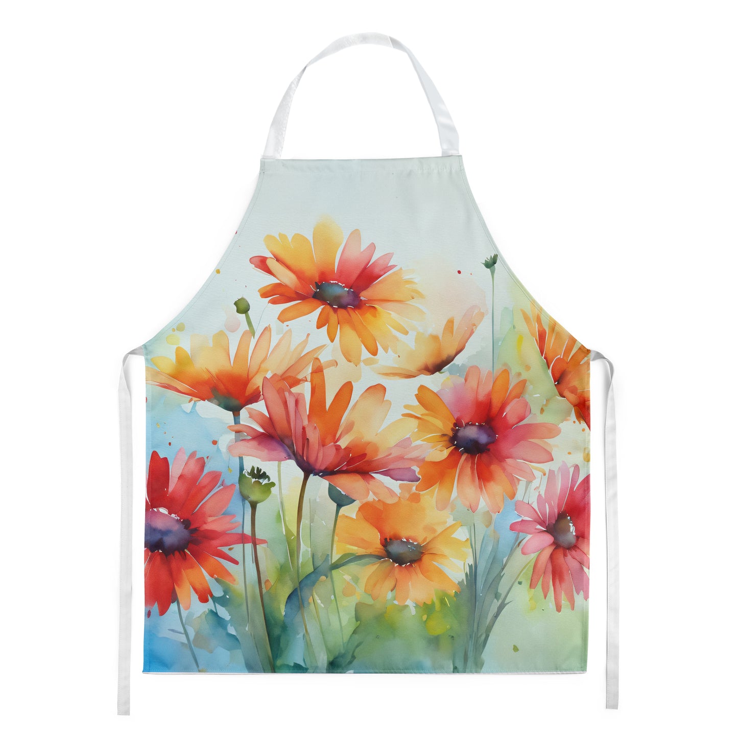 Buy this Gerbera Daisies in Watercolor Apron