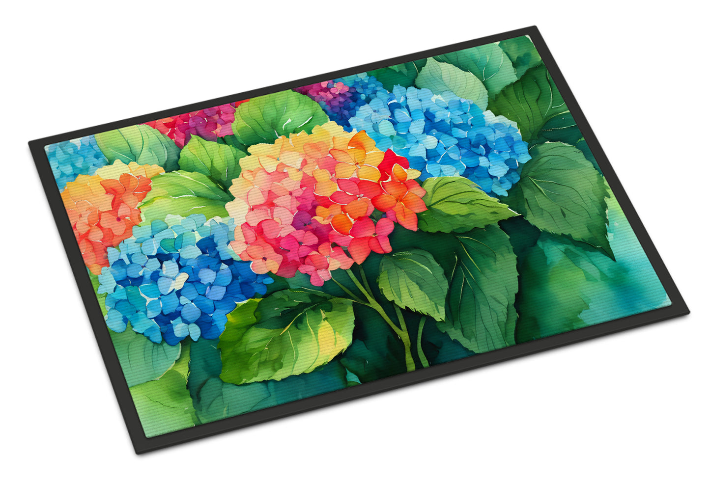 Buy this Hydrangeas in Watercolor Doormat