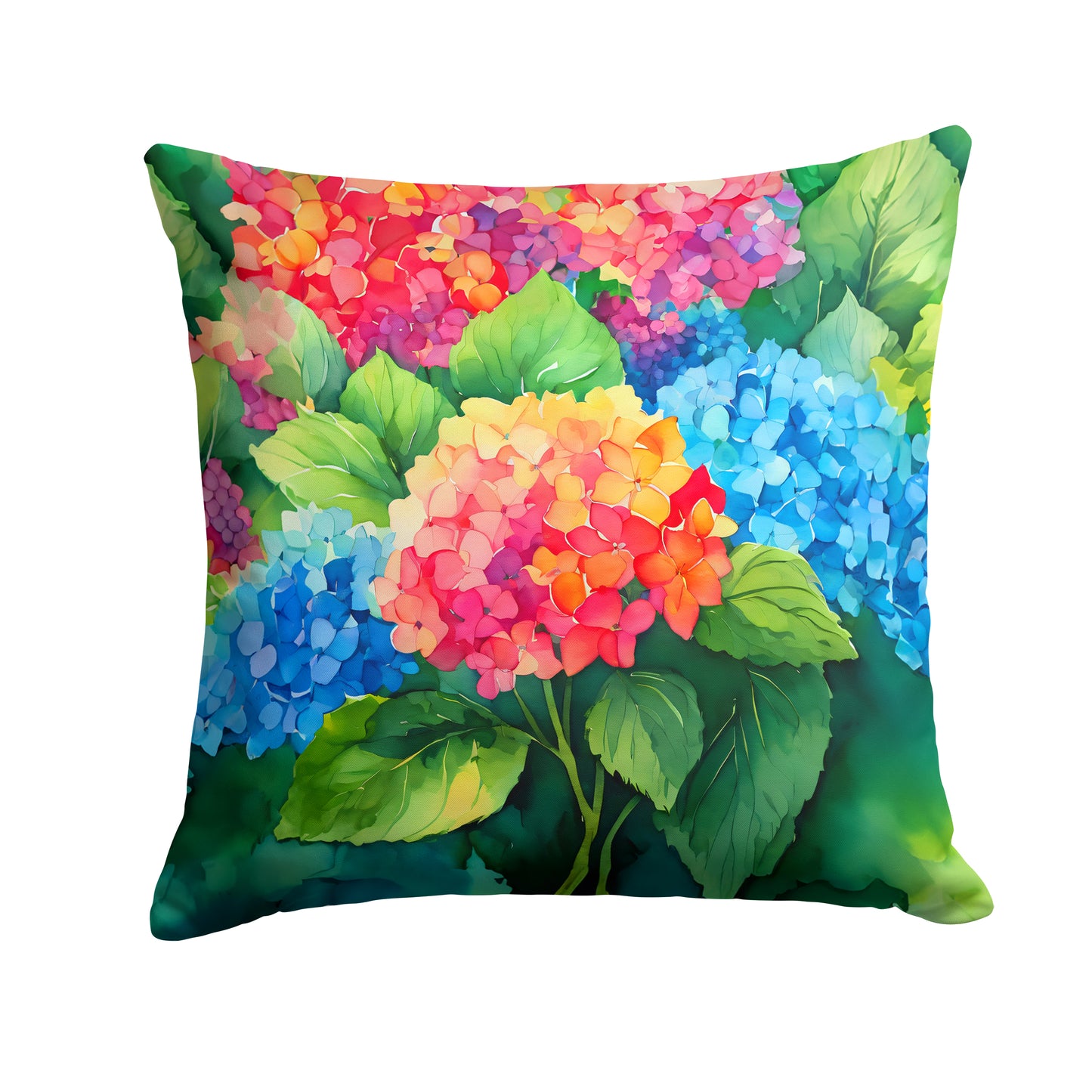 Buy this Hydrangeas in Watercolor Throw Pillow