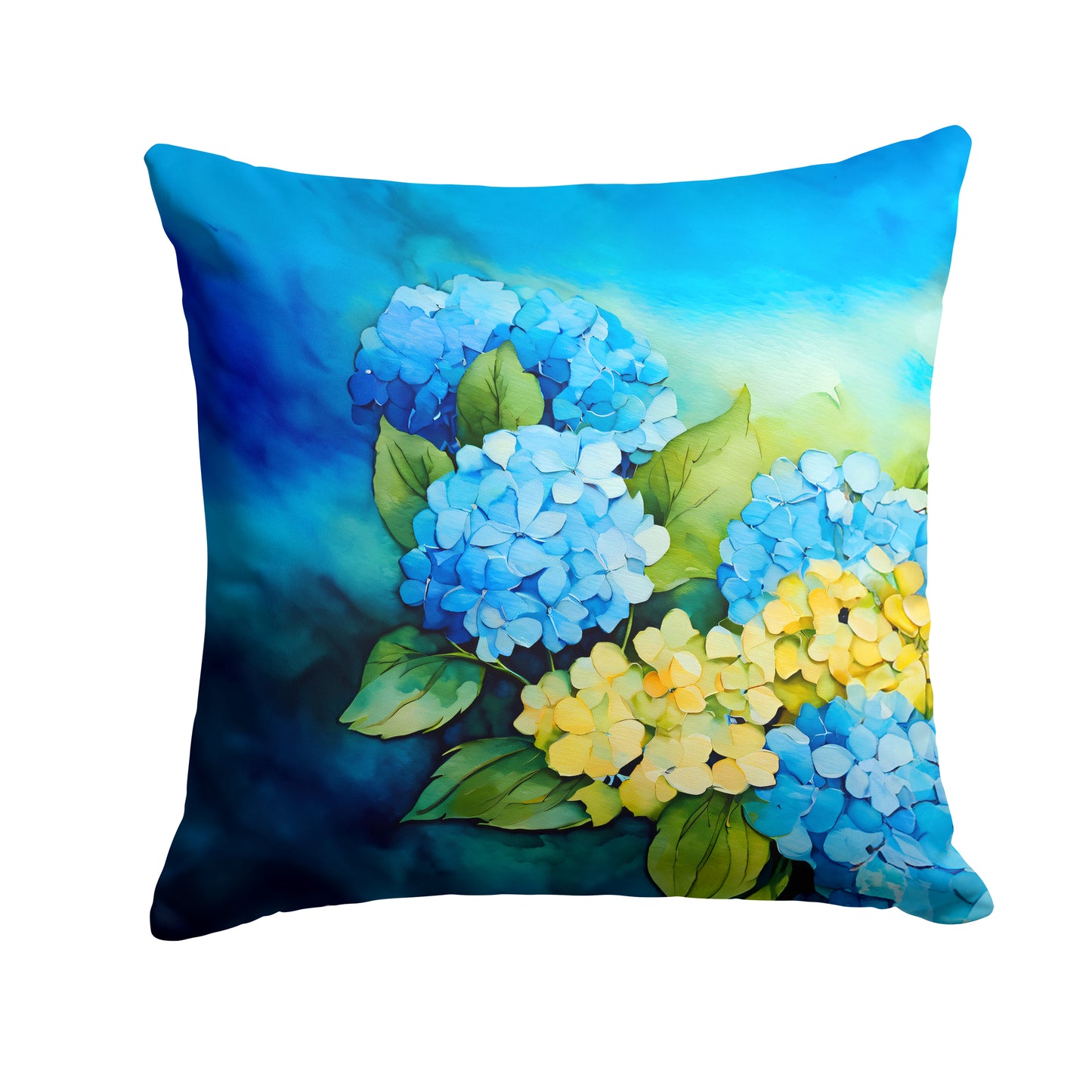 Buy this Hydrangeas in Watercolor Throw Pillow