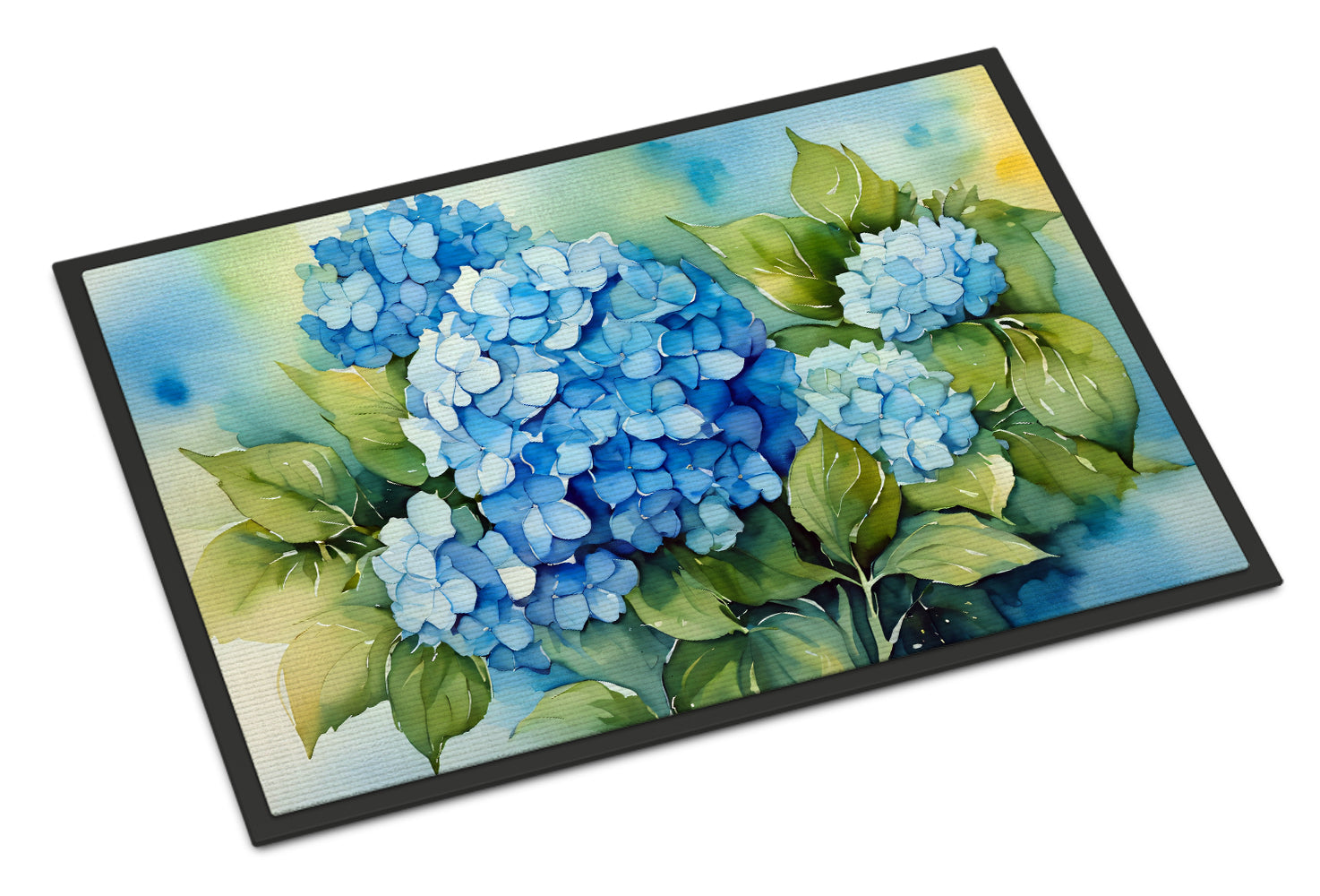 Buy this Hydrangeas in Watercolor Doormat