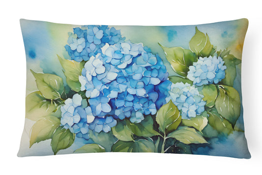 Buy this Hydrangeas in Watercolor Throw Pillow