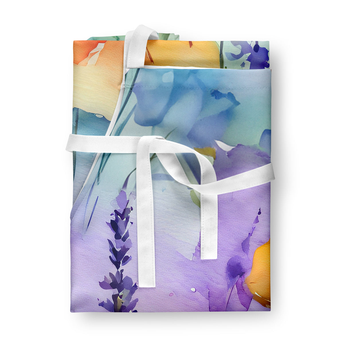 Lavender in Watercolor Apron