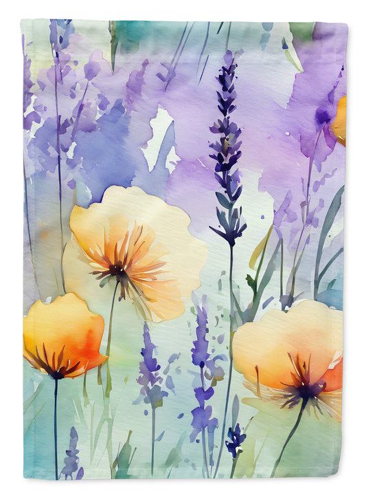 Buy this Lavender in Watercolor House Flag