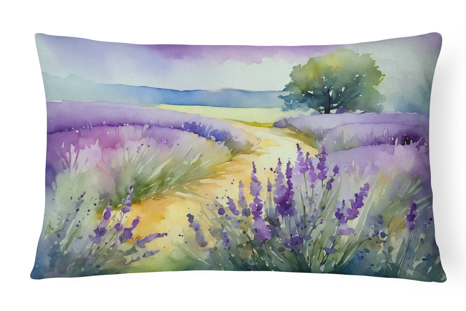 Buy this Lavender in Watercolor Throw Pillow