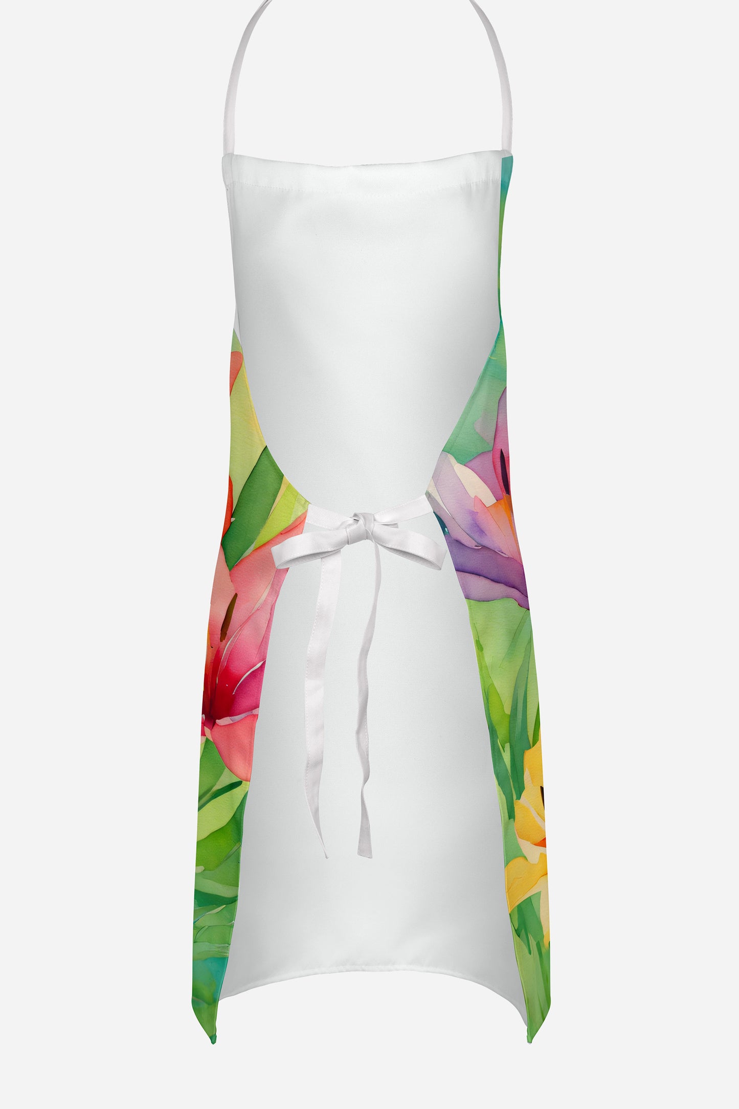 Lilies in Watercolor Apron