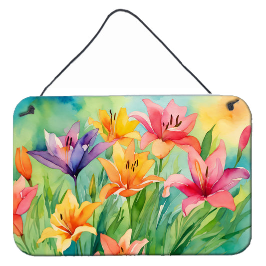 Buy this Lilies in Watercolor Wall or Door Hanging Prints