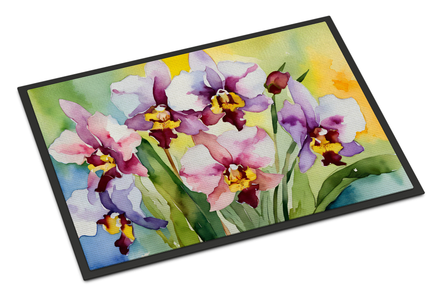 Buy this Orchids in Watercolor Doormat