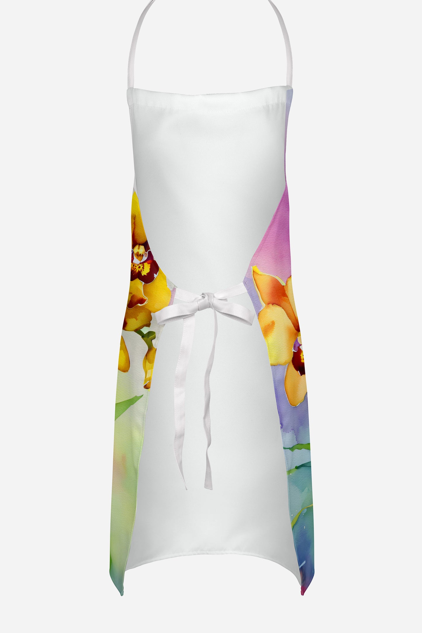 Orchids in Watercolor Apron