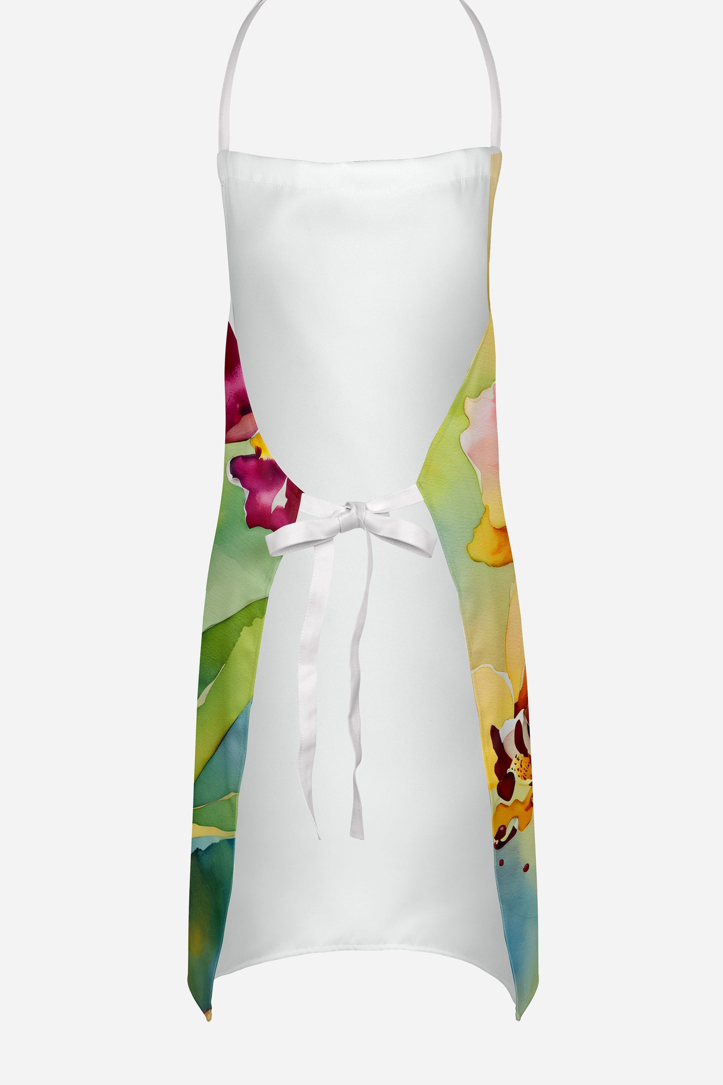 Orchids in Watercolor Apron