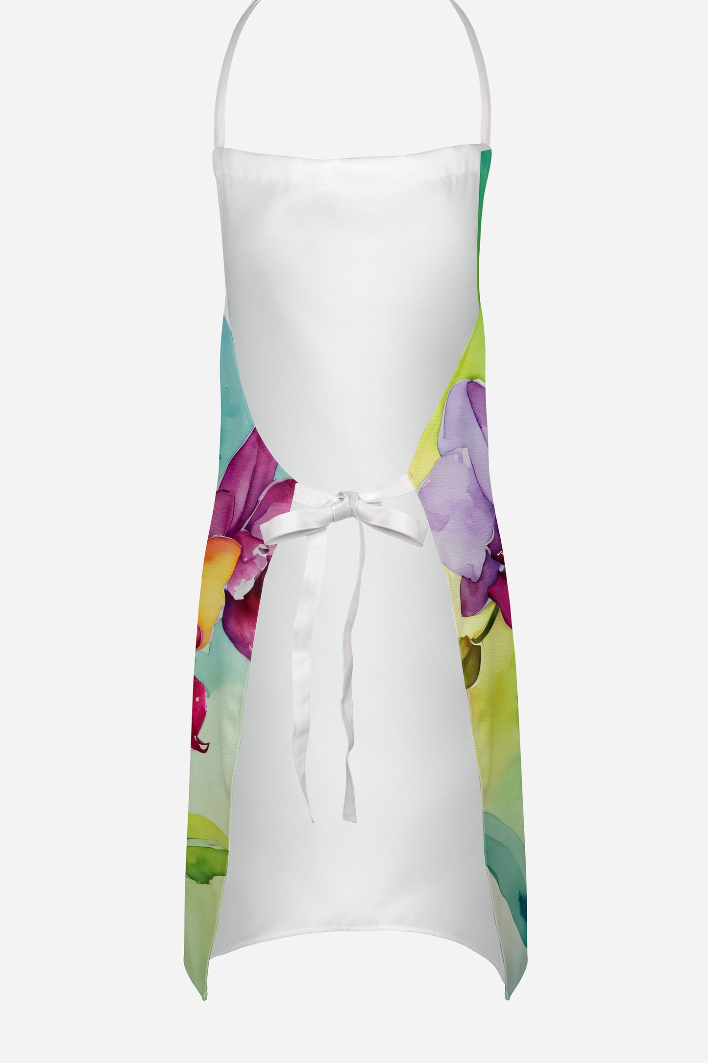 Orchids in Watercolor Apron