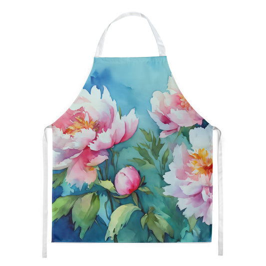 Buy this Peonies in Watercolor Apron