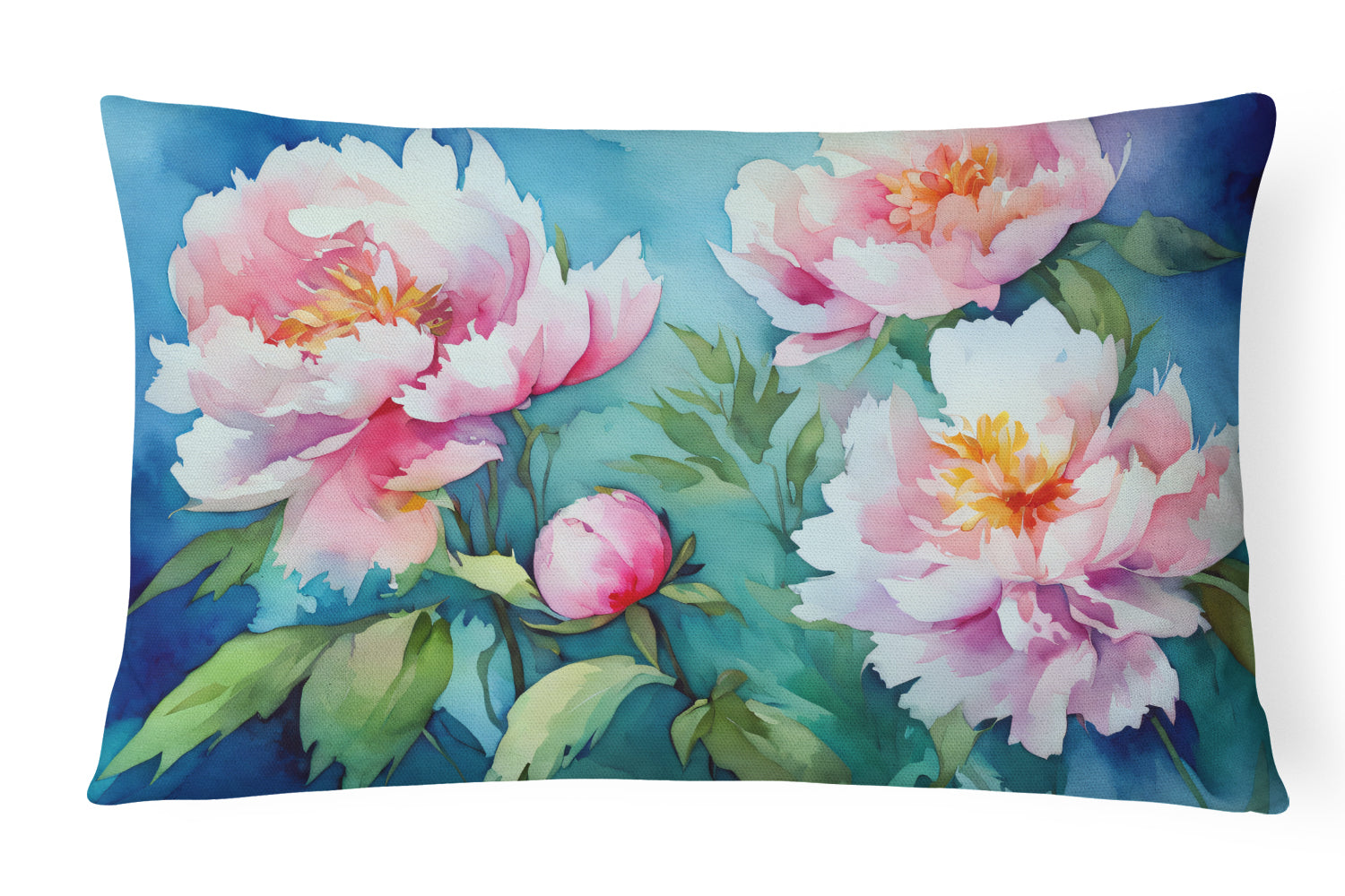 Buy this Peonies in Watercolor Throw Pillow