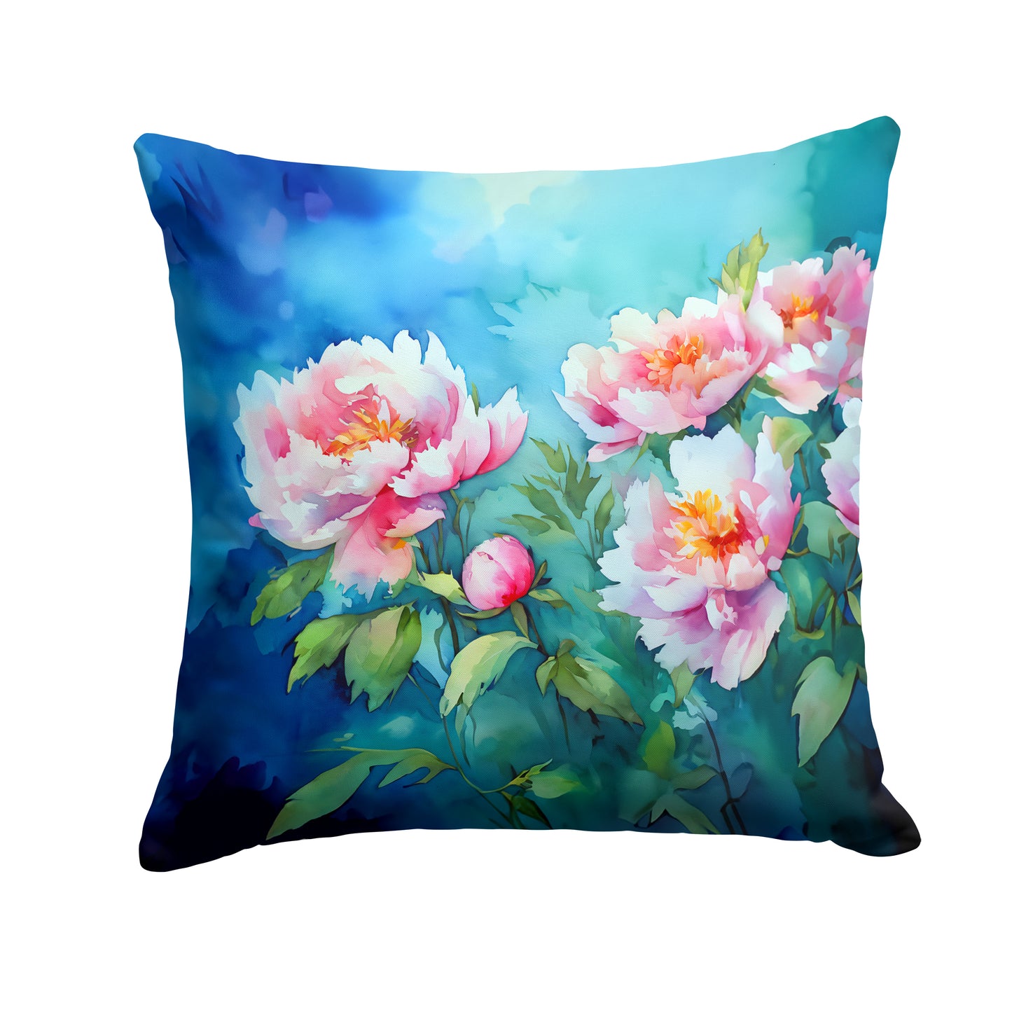 Buy this Peonies in Watercolor Throw Pillow