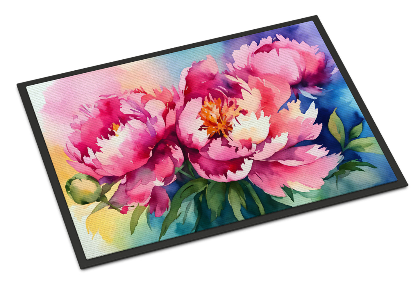 Buy this Peonies in Watercolor Doormat