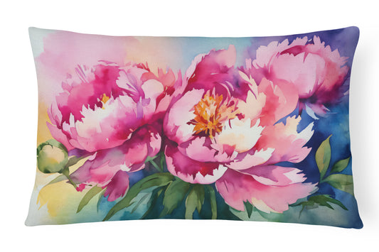 Buy this Peonies in Watercolor Throw Pillow