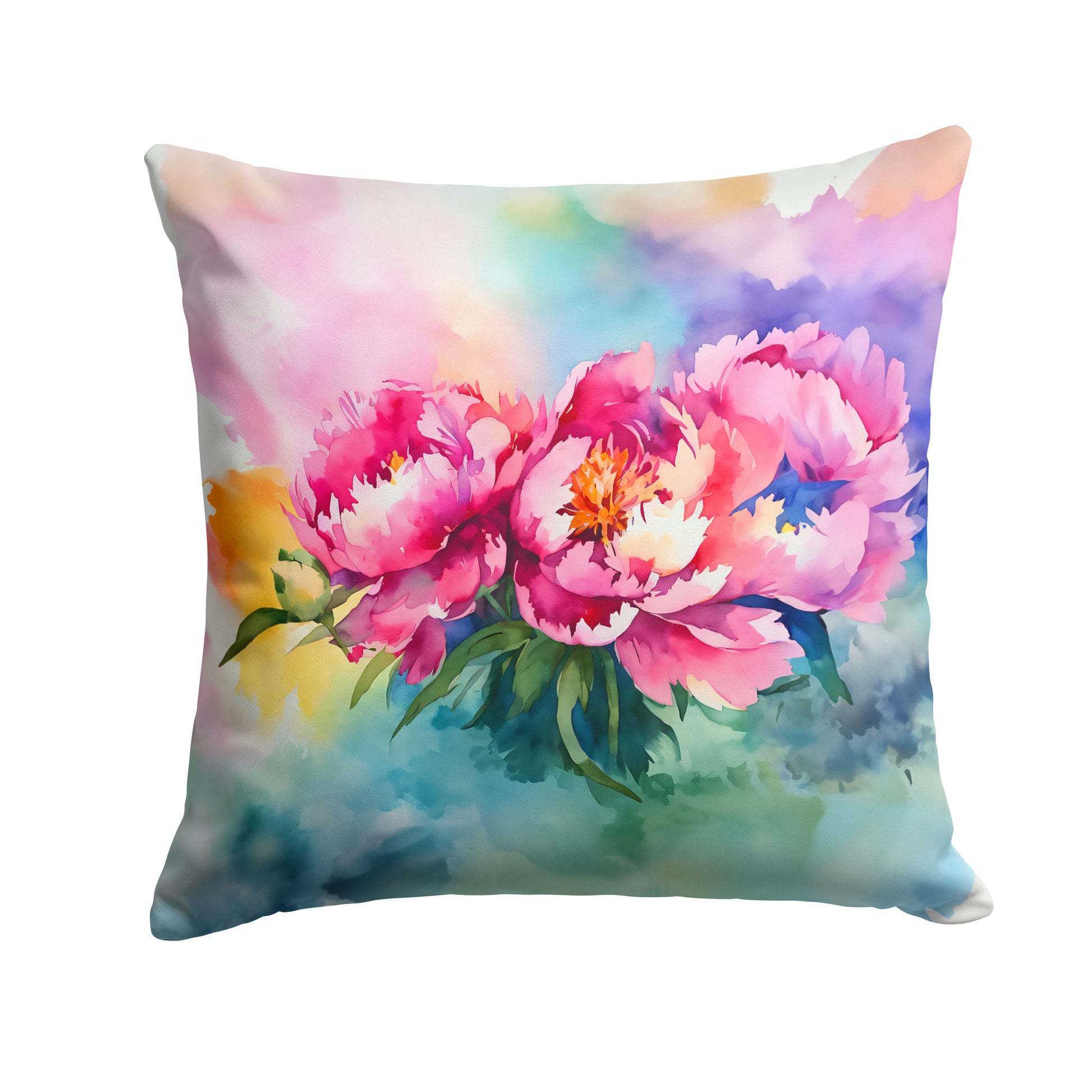 Buy this Peonies in Watercolor Throw Pillow