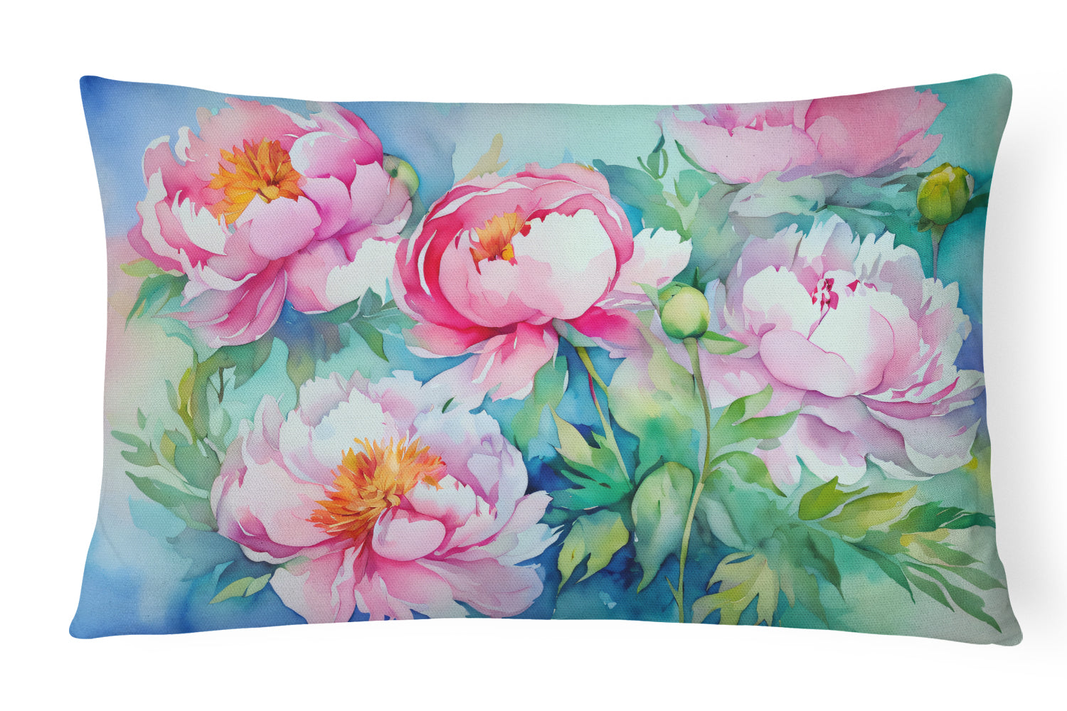 Buy this Peonies in Watercolor Throw Pillow