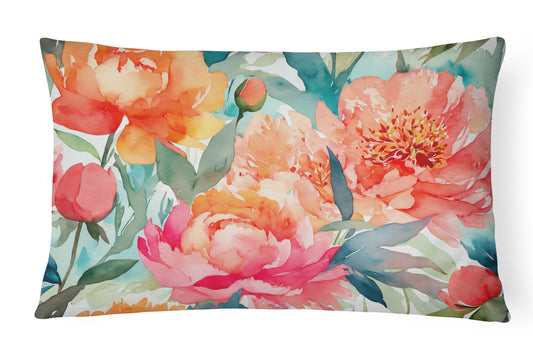 Buy this Peonies in Watercolor Throw Pillow