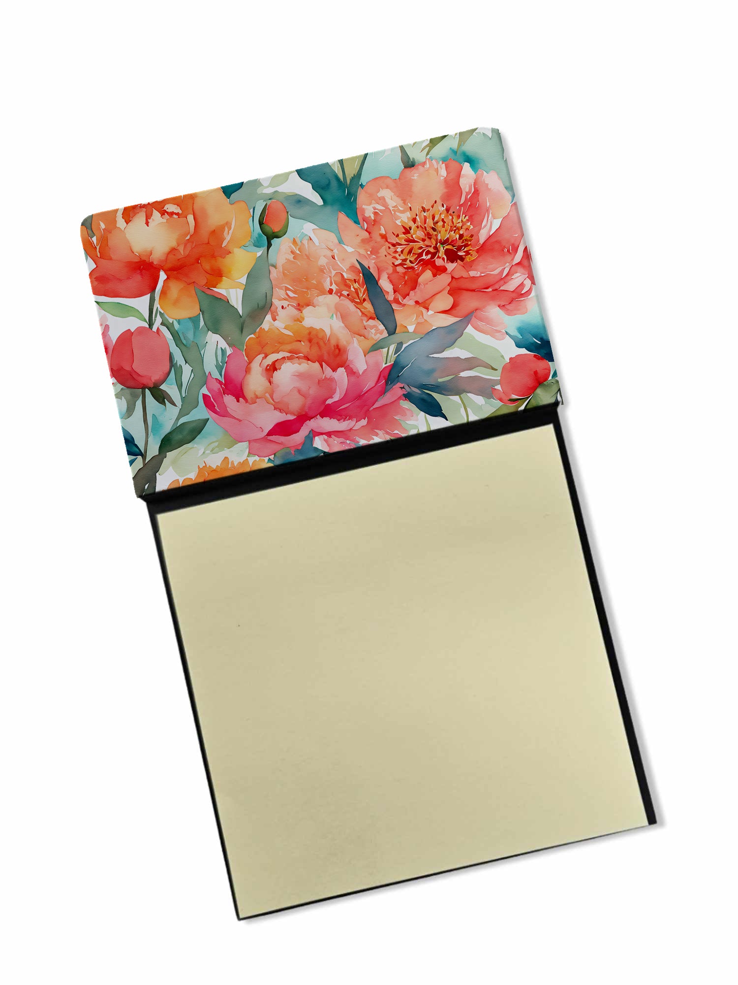 Buy this Peonies in Watercolor Sticky Note Holder