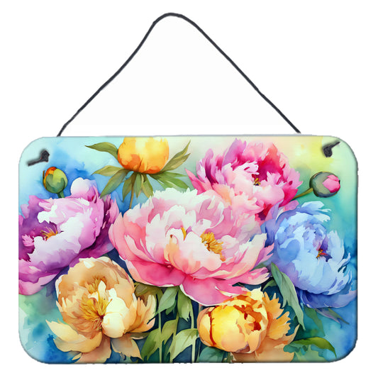 Buy this Peonies in Watercolor Wall or Door Hanging Prints