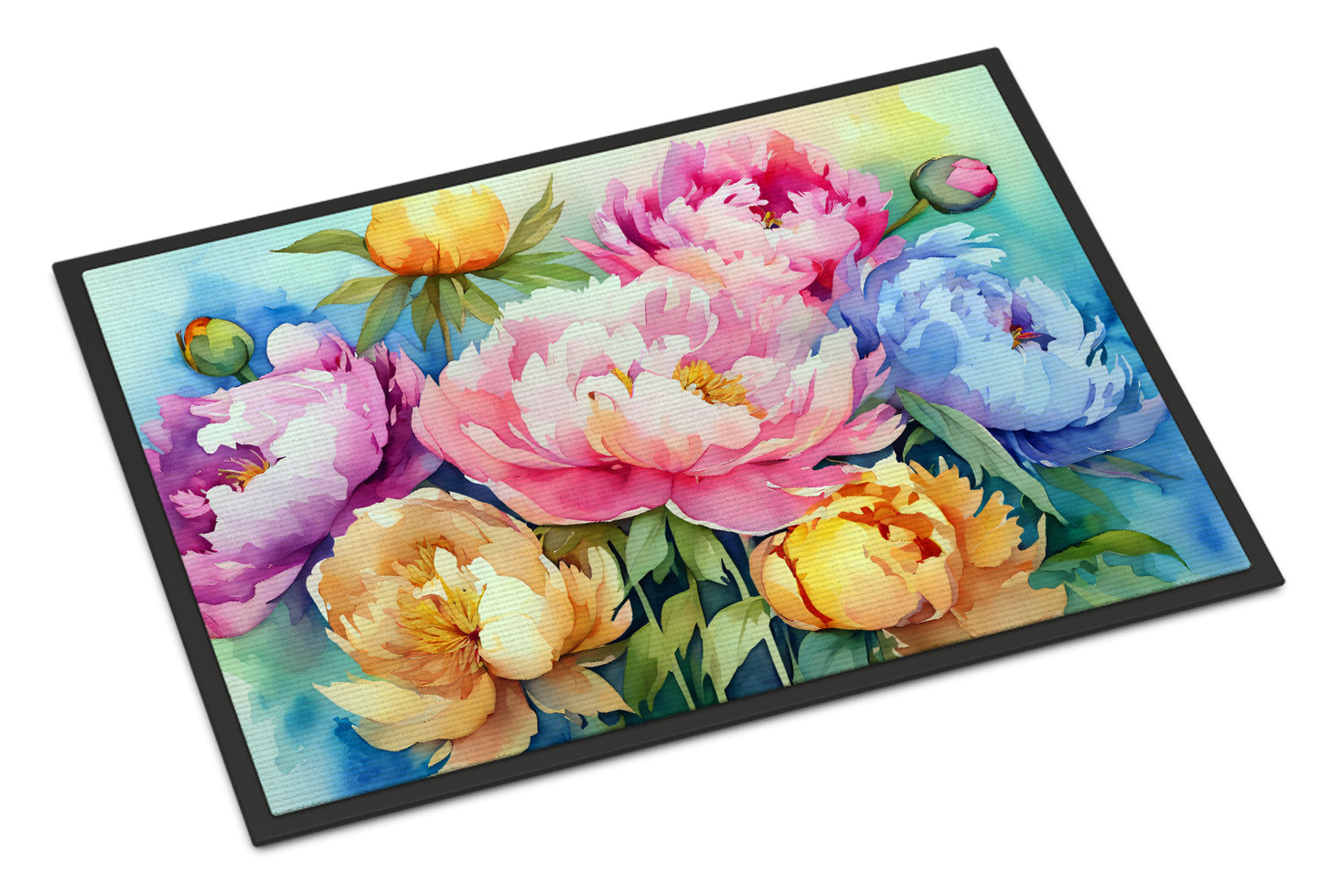 Buy this Peonies in Watercolor Doormat