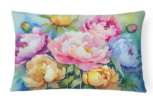 Buy this Peonies in Watercolor Throw Pillow