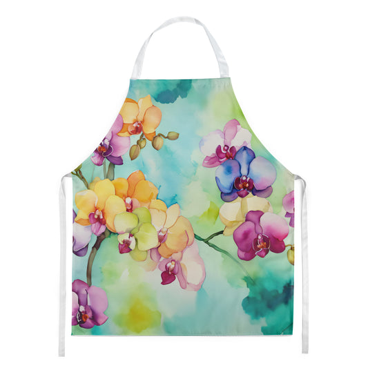 Buy this Orchids in Watercolor Apron