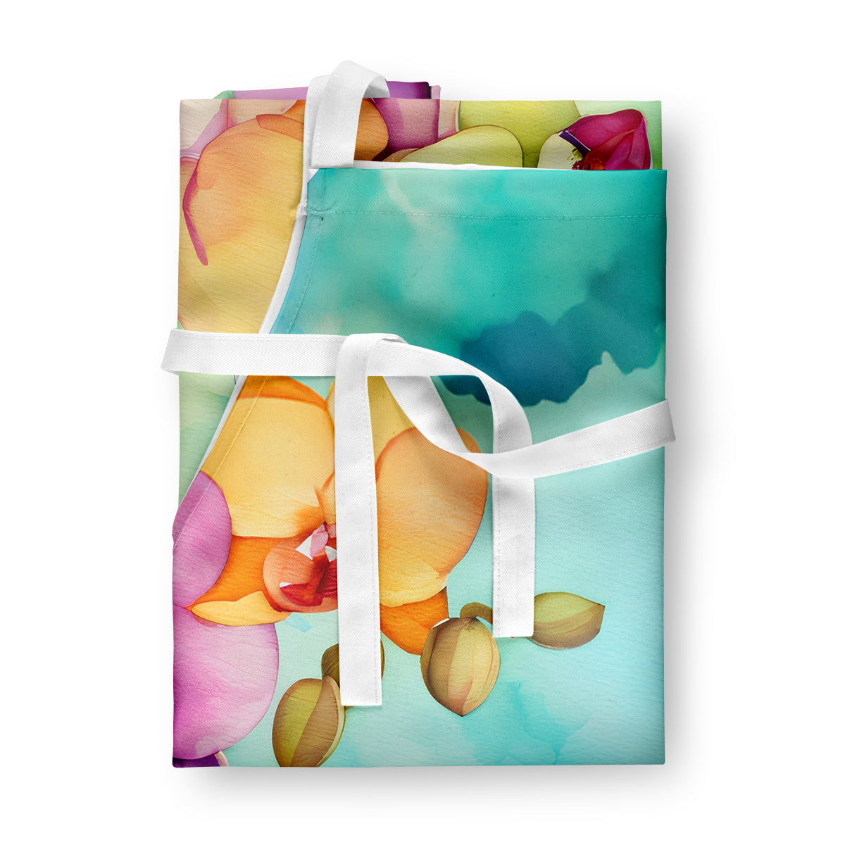 Orchids in Watercolor Apron