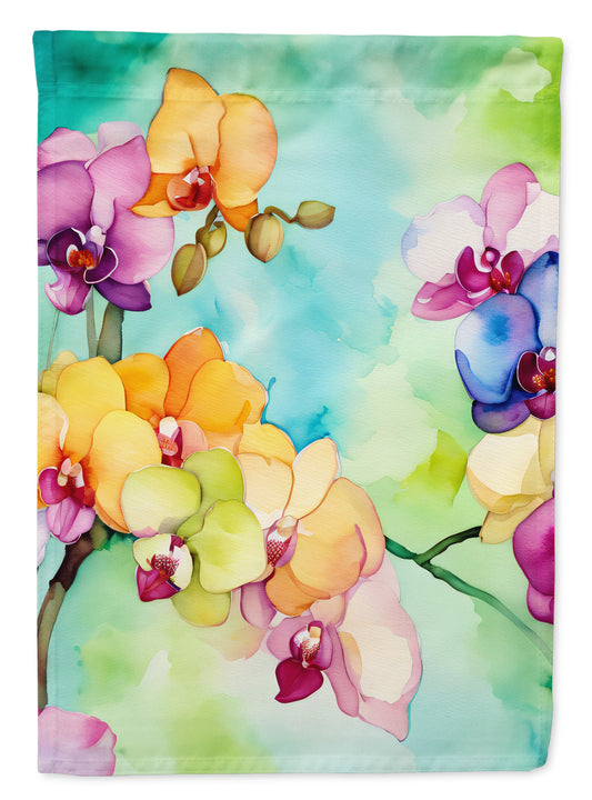 Buy this Orchids in Watercolor Garden Flag