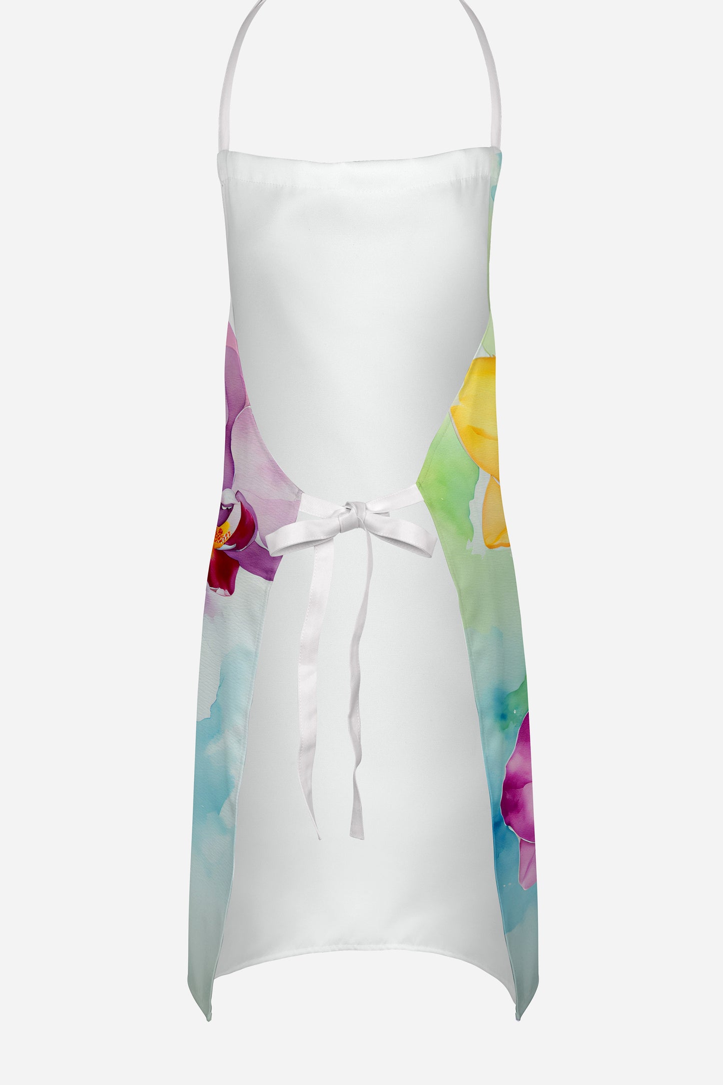 Orchids in Watercolor Apron