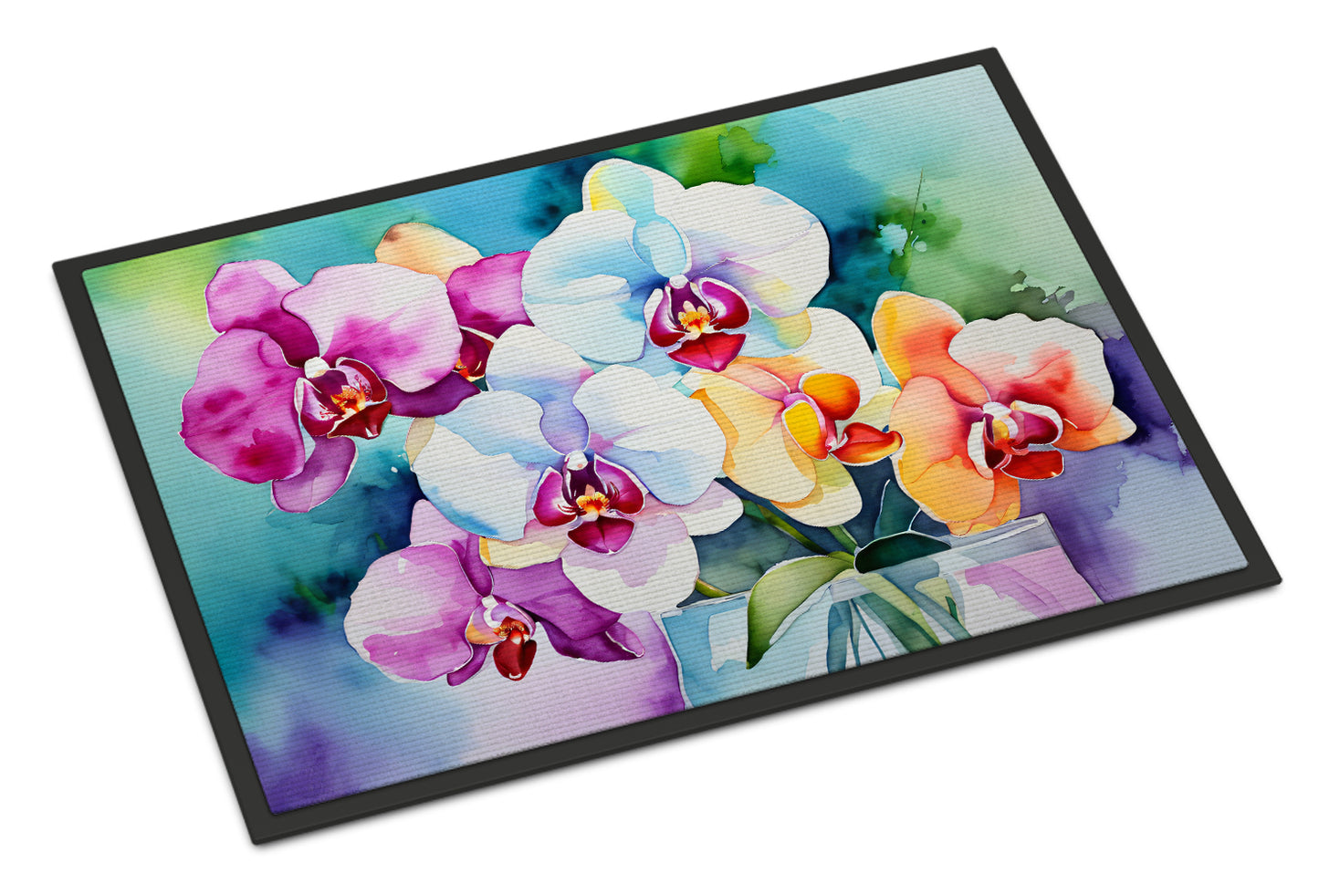 Buy this Orchids in Watercolor Doormat