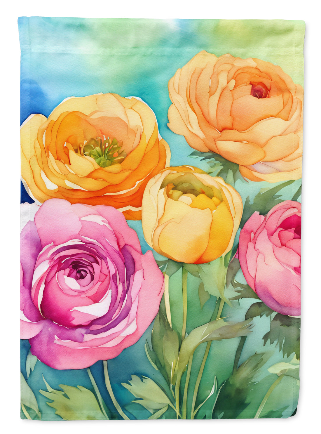 Buy this Ranunculus in Watercolor Garden Flag