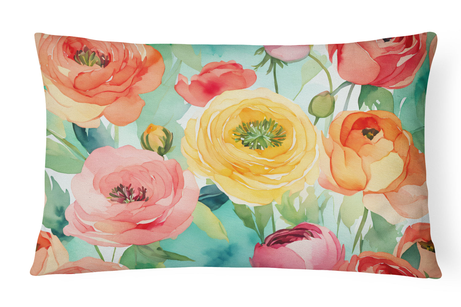 Buy this Ranunculus in Watercolor Throw Pillow