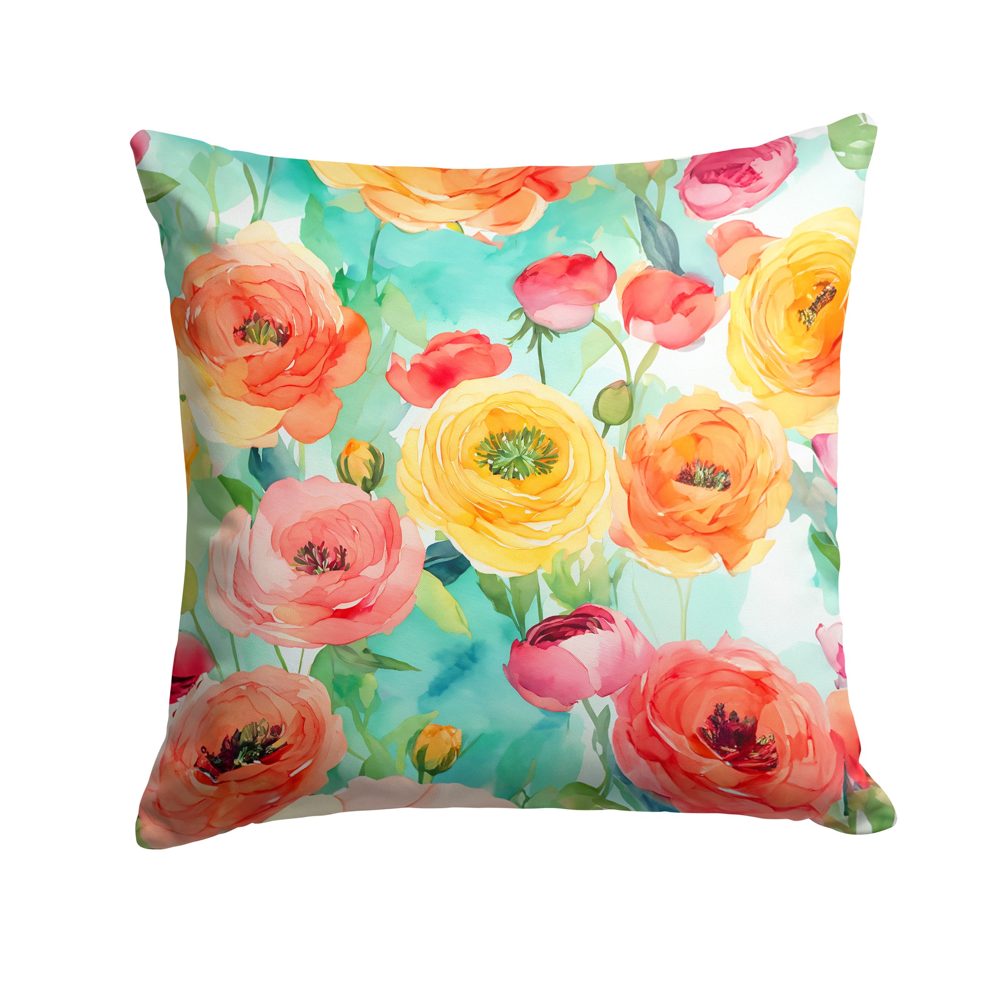 Buy this Ranunculus in Watercolor Throw Pillow