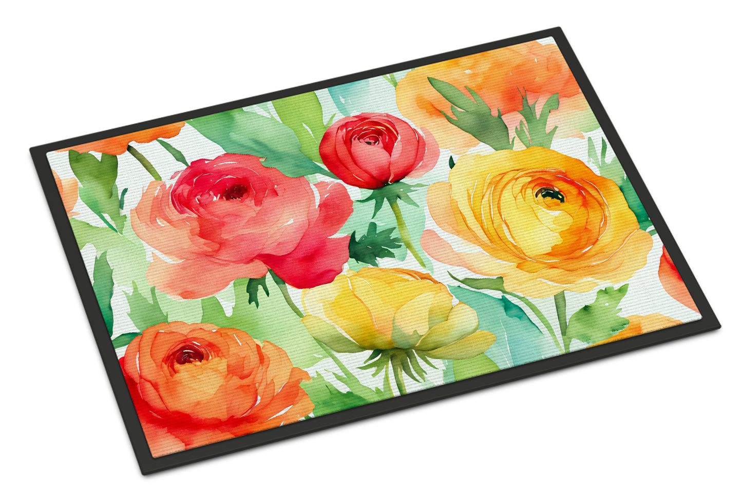 Buy this Ranunculus in Watercolor Doormat