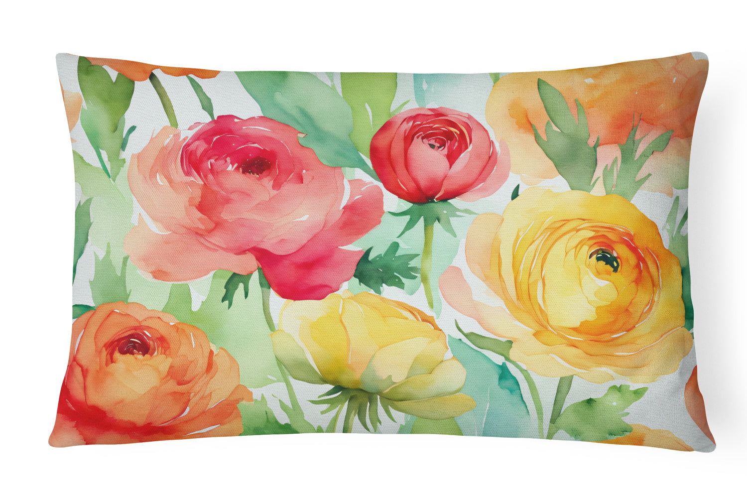 Buy this Ranunculus in Watercolor Throw Pillow