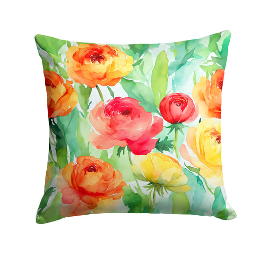 Buy this Ranunculus in Watercolor Throw Pillow