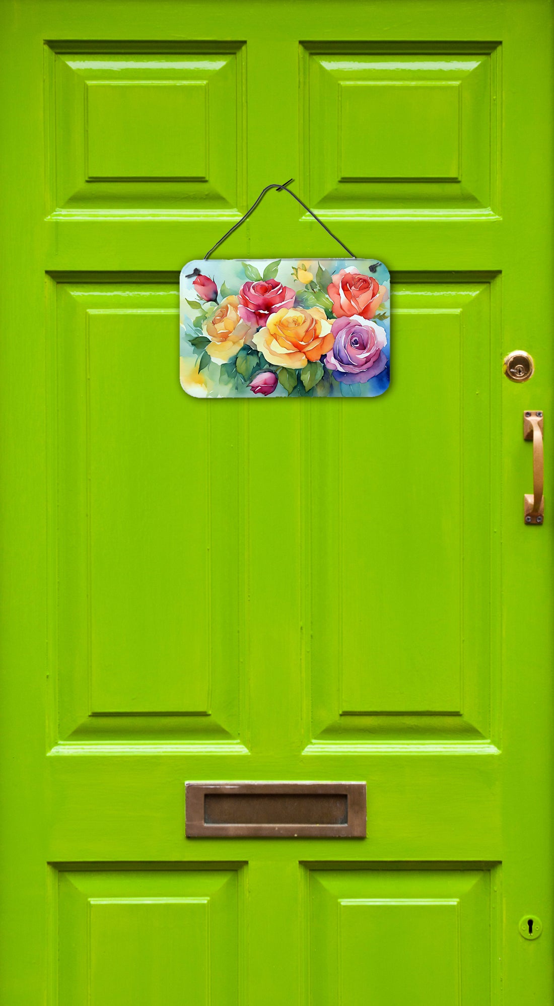 Roses in Watercolor Wall or Door Hanging Prints