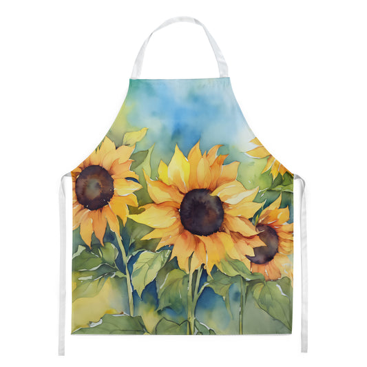 Buy this Sunflowers in Watercolor Apron