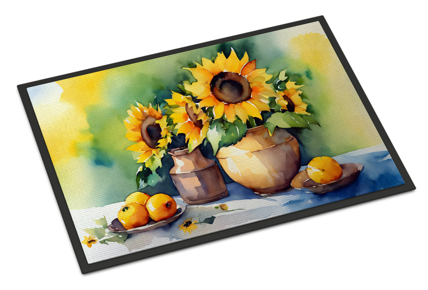 Buy this Sunflowers in Watercolor Doormat