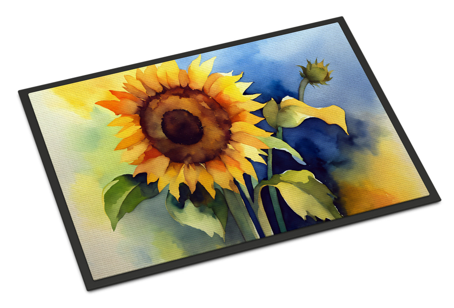 Buy this Sunflowers in Watercolor Doormat