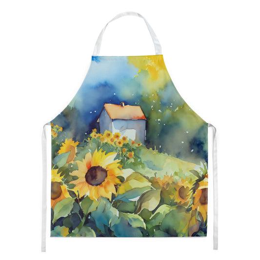 Buy this Sunflowers in Watercolor Apron